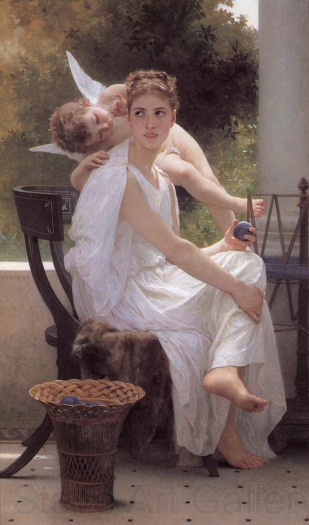 Adolphe William Bouguereau Work Interrupted (mk26) France oil painting art